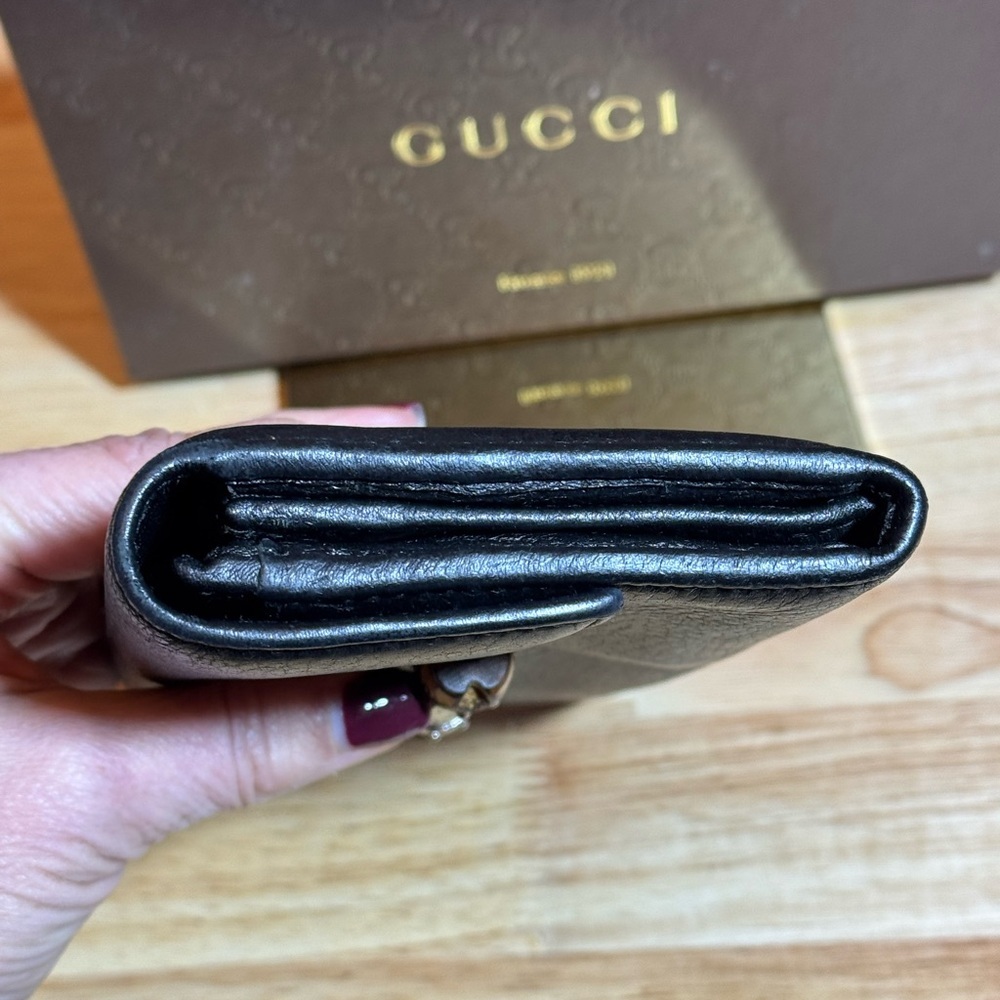 Gucci Black Leather Women's Wallet - Picture 3 of 6
